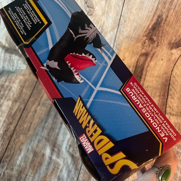 HTF Venomosaurus Adult Inflatable Dinosaur Costume Spiderman by Jazwares - Picture 9 of 12